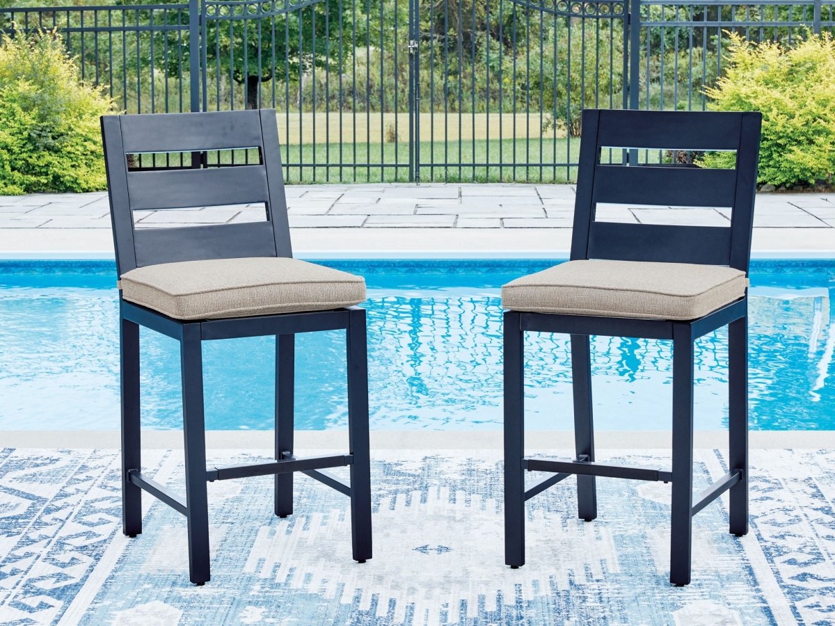 East Beach - Barstool (Set of 2) - Blue Stool Sets by Signature Design by Ashley® - Walls Furniture & Mattress