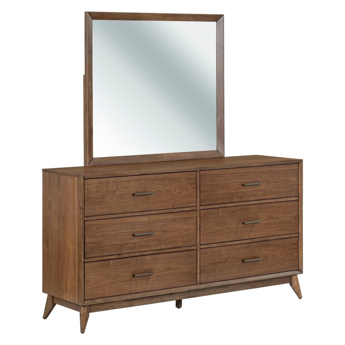 Century Modern - Dresser & Mirror - Light Brown Dresser & Mirror by Liberty Furniture - Walls Furniture & Mattress