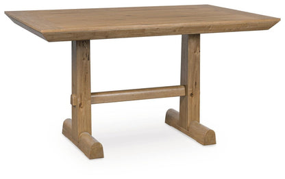 Ridgester - Rectangular Dining Room Counter Table - Light Brown Counter Tables by Benchcraft® - Walls Furniture & Mattress