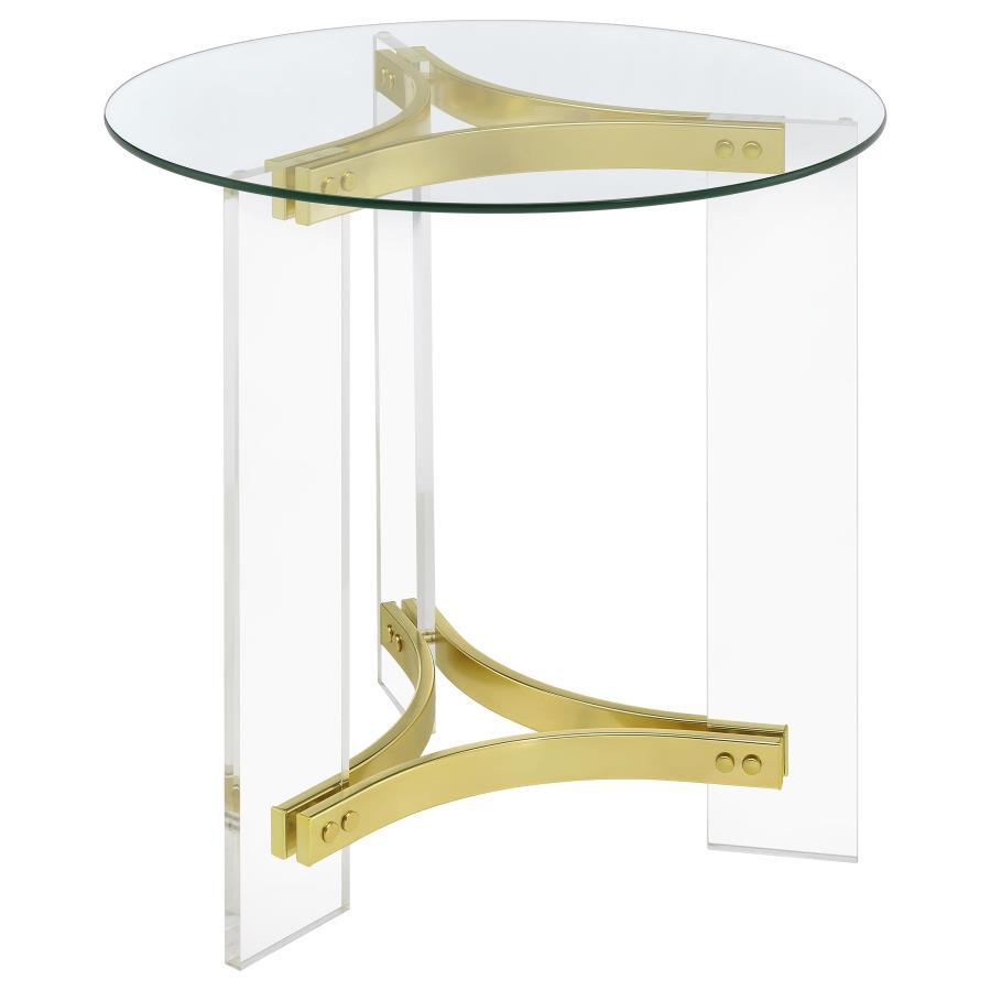 Janessa - Acrylic Coffee And End Table Set Table Sets by Coaster Fine Furniture - Walls Furniture & Mattress