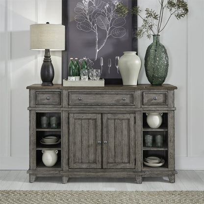 River Place - Breakfront Server Servers by Liberty Furniture - Walls Furniture & Mattress