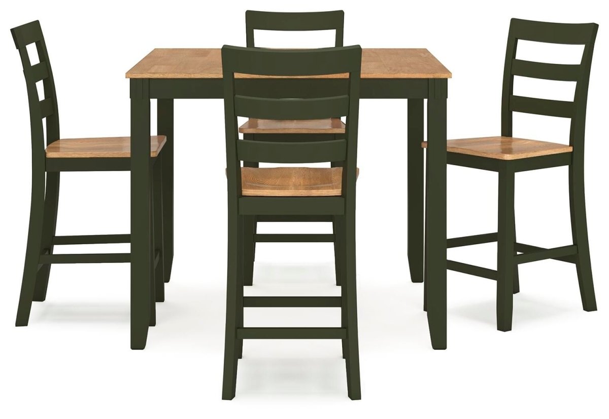 Gesthaven - Dining Room Counter Table Set 5 Piece Dining Room Sets by Signature Design by Ashley® - Walls Furniture & Mattress