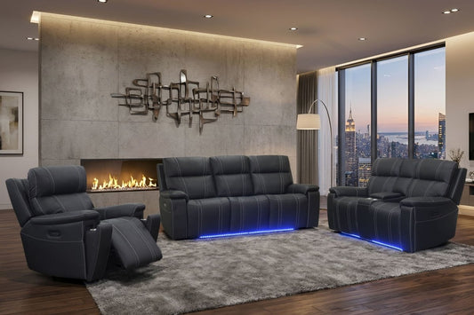 Hartley - Reclining Console Loveseat Reclining Loveseats by New Classic - Walls Furniture & Mattress