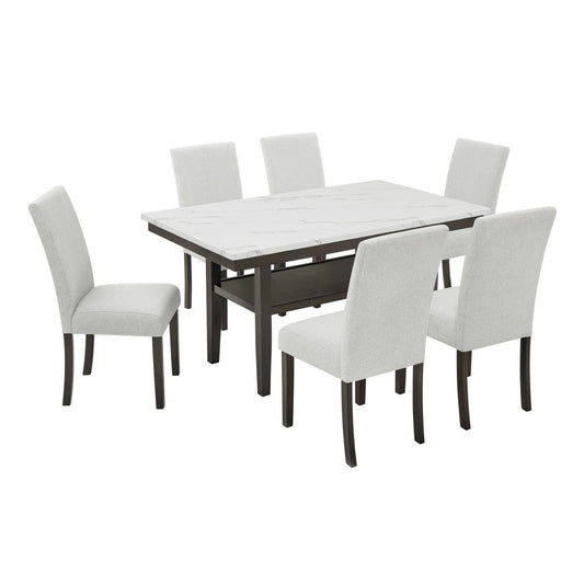 Carissa - Rectangle Dining Set 5 Piece Dining Room Sets by New Classic - Walls Furniture & Mattress