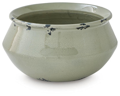 Wittbell - Bowl - Antique Sage Plates & Bowls by Signature Design by Ashley® - Walls Furniture & Mattress