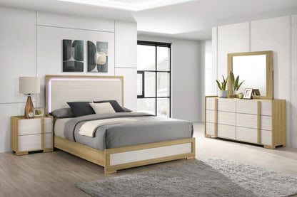 Hyland - Bedroom Set With LED 4 Piece Bedroom Sets by Coaster Fine Furniture - Walls Furniture & Mattress
