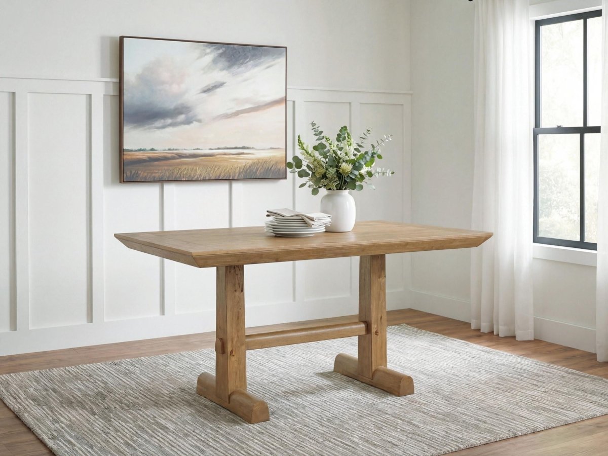 Ridgester - Rectangular Dining Room Counter Table - Light Brown Counter Tables by Benchcraft® - Walls Furniture & Mattress
