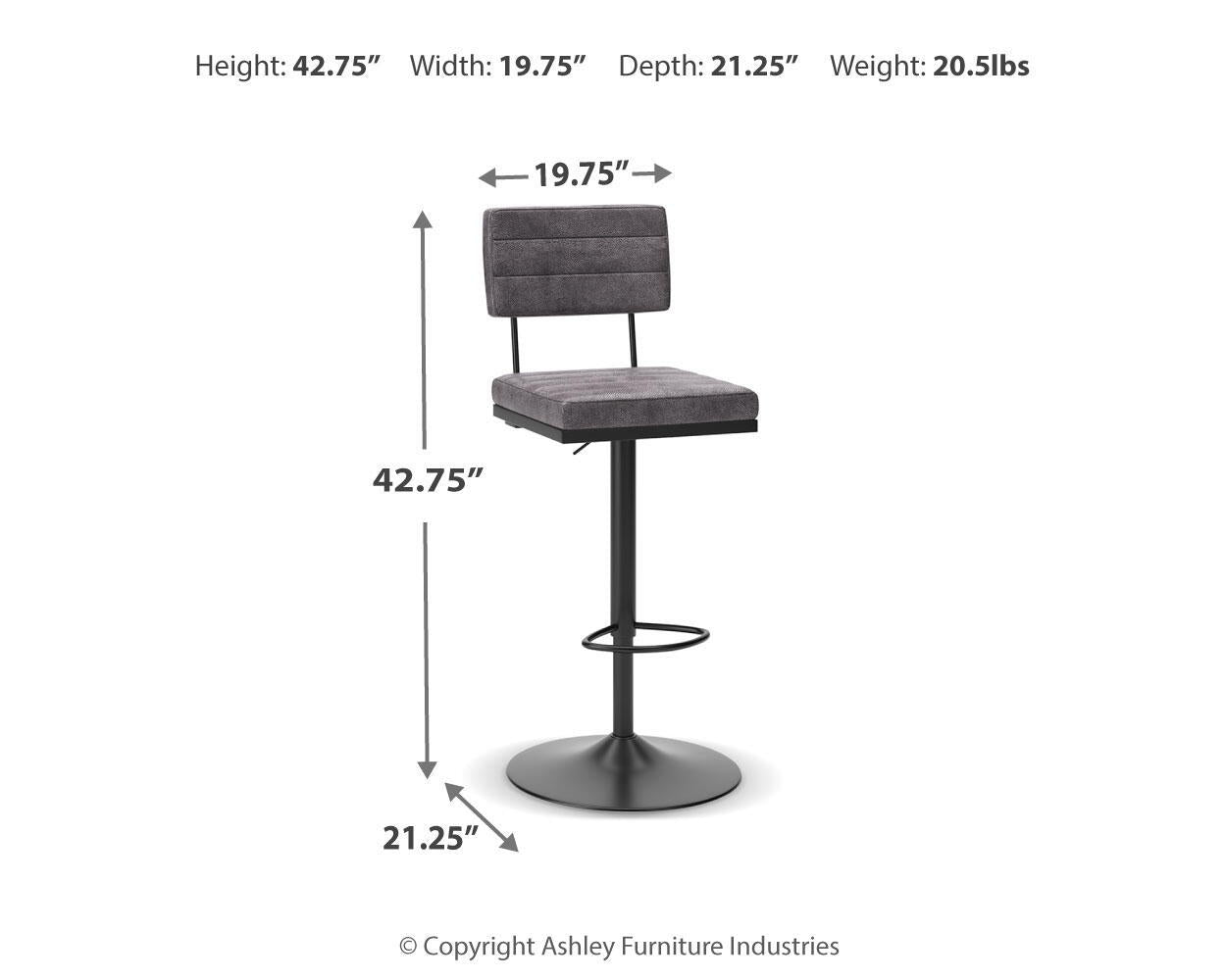 Strumford - Tall Swivel Barstool (Set of 2) Stool Sets by Signature Design by Ashley® - Walls Furniture & Mattress