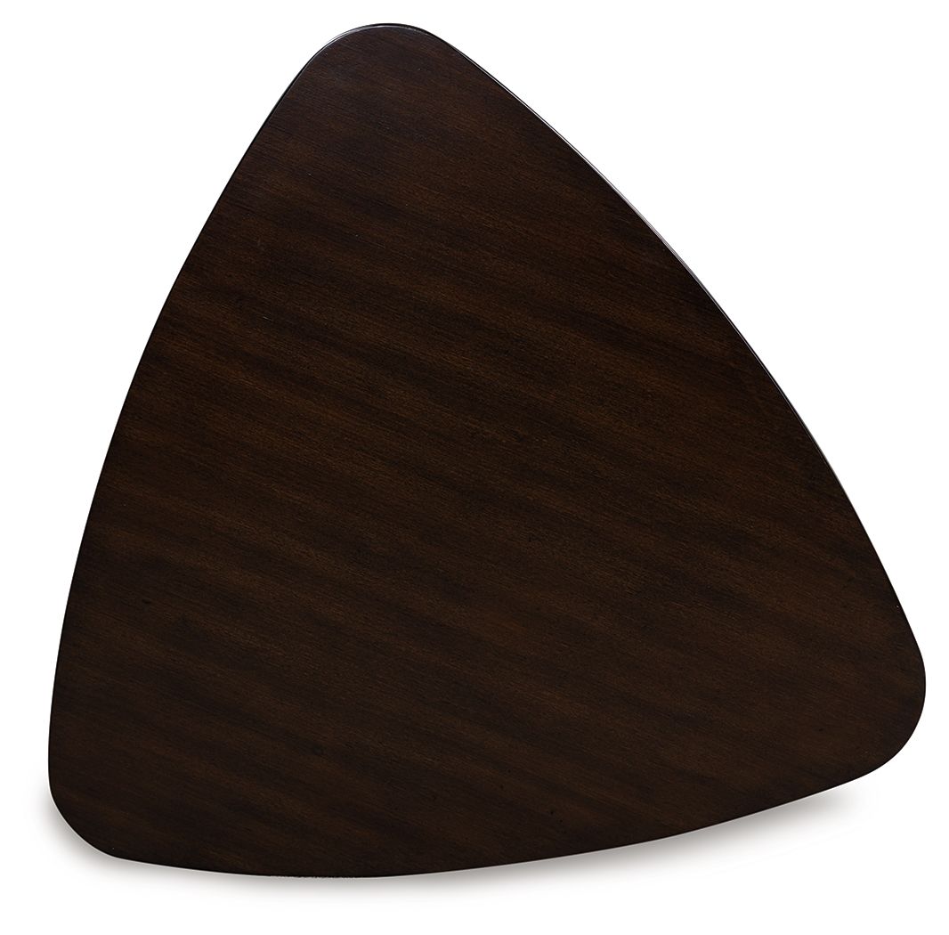 Mallenette - Merlot - Triangle Dining Room Table Dining Tables by Signature Design by Ashley® - Walls Furniture & Mattress
