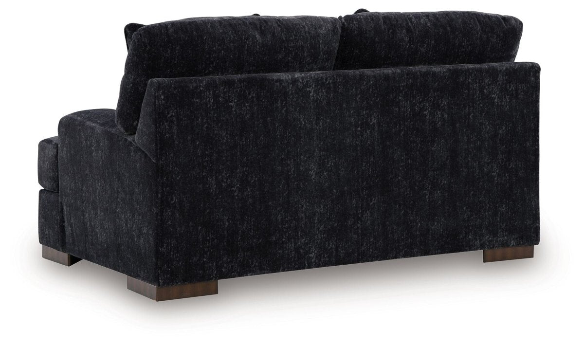 Whitmore Manor - Loveseat - Black Pearl Stationary Loveseats by Benchcraft® - Walls Furniture & Mattress