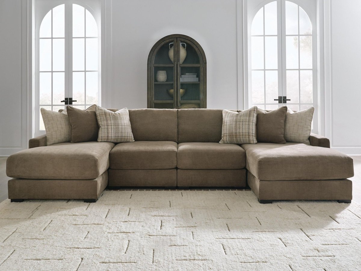 Camellia-Court - Sectional Stationary Sectionals by Benchcraft® - Walls Furniture & Mattress
