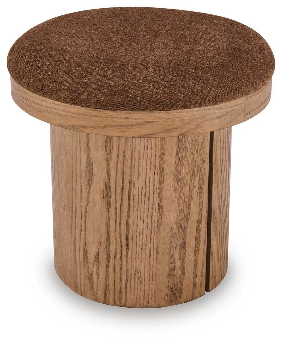 Lewisen - Accent Ottoman - Clay Accent Ottomans by Signature Design by Ashley® - Walls Furniture & Mattress
