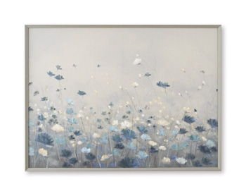 Claydale - Wall Art - Gray / Blue / White Canvas Art by Signature Design by Ashley® - Walls Furniture & Mattress