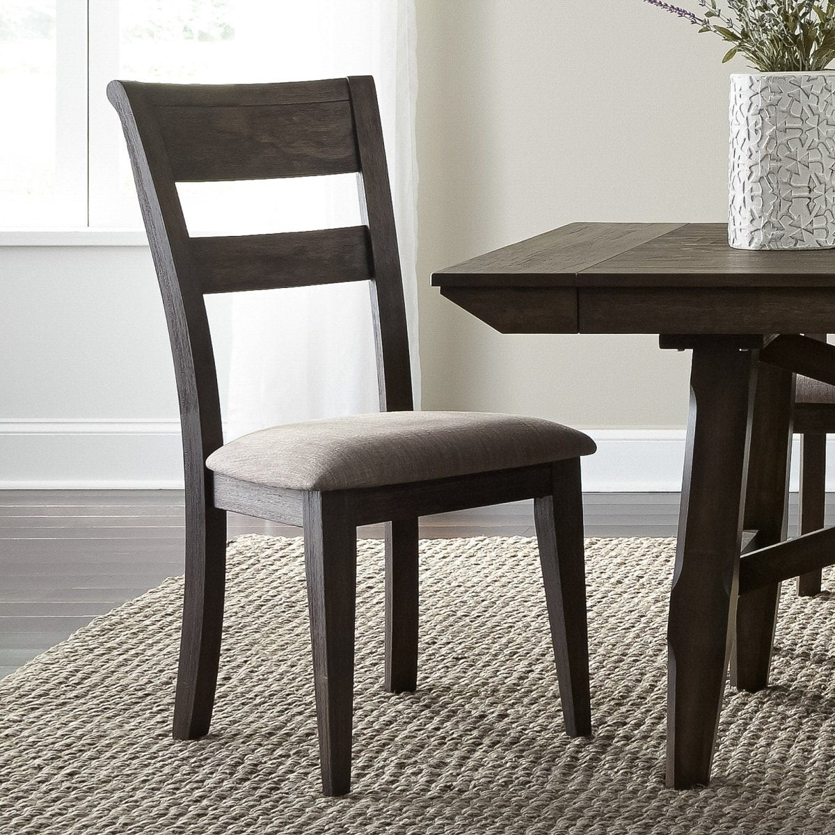 Double Bridge - Splat Back Side Chair - Dark Brown Side Chairs by Liberty Furniture - Walls Furniture & Mattress