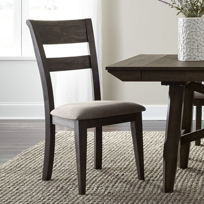 Double Bridge - Splat Back Side Chair - Dark Brown Side Chairs by Liberty Furniture - Walls Furniture & Mattress