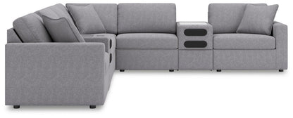 Modmax - Sectional - Granite Stationary Sectionals by Signature Design by Ashley® - Walls Furniture & Mattress