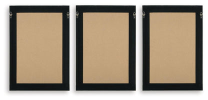 Huddwick - Wall Art Set (Set of 3) - Linen / Black Canvas Art Sets by Signature Design by Ashley® - Walls Furniture & Mattress