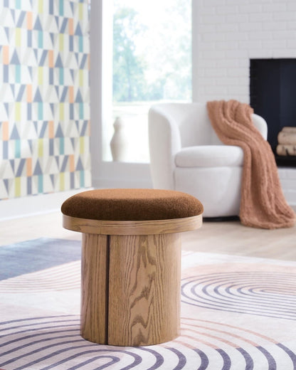 Lewisen - Accent Ottoman - Clay Accent Ottomans by Signature Design by Ashley® - Walls Furniture & Mattress