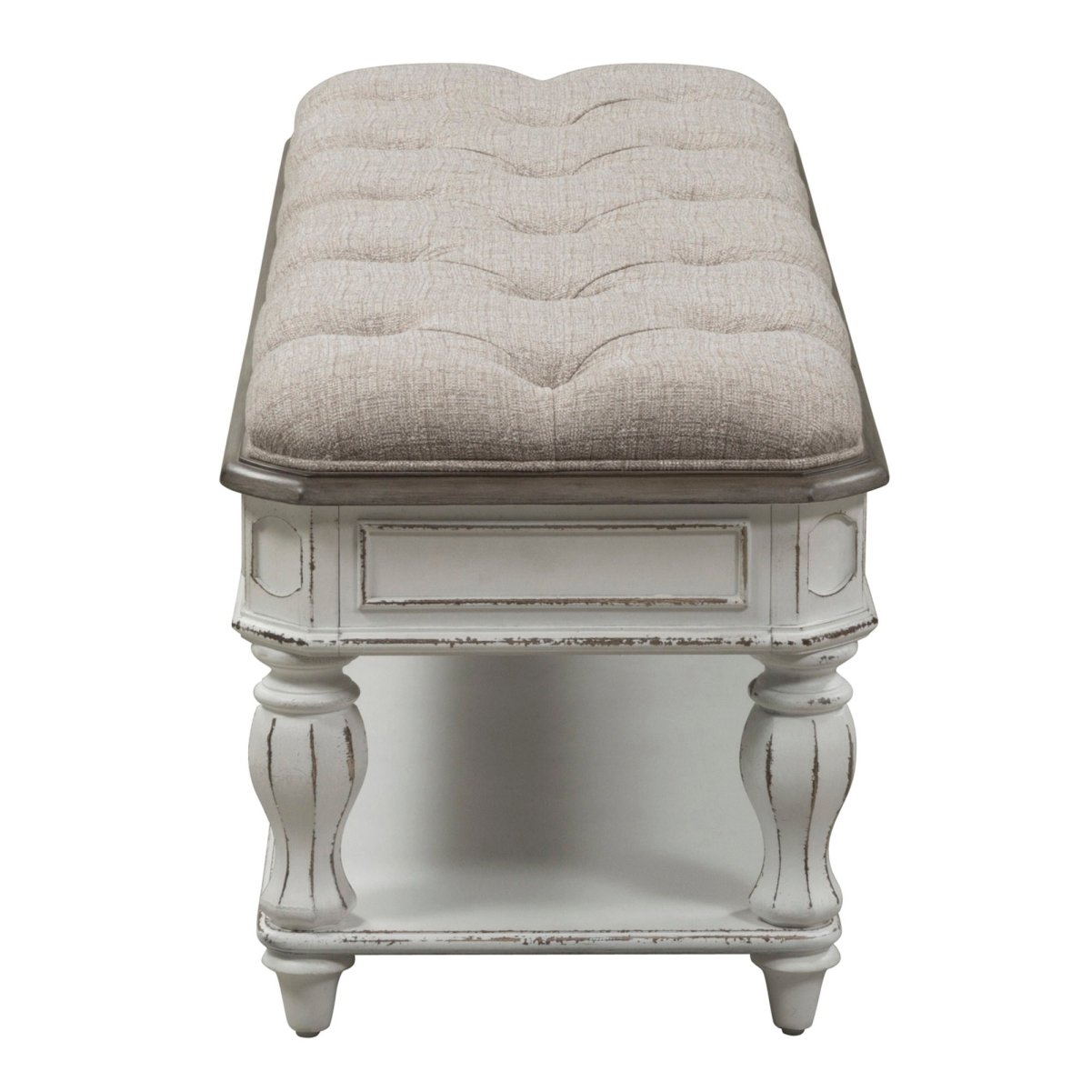 Magnolia Manor - Bed Bench - White Storage Benches by Liberty Furniture - Walls Furniture & Mattress