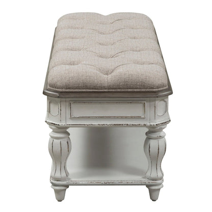 Magnolia Manor - Bed Bench - White Storage Benches by Liberty Furniture - Walls Furniture & Mattress