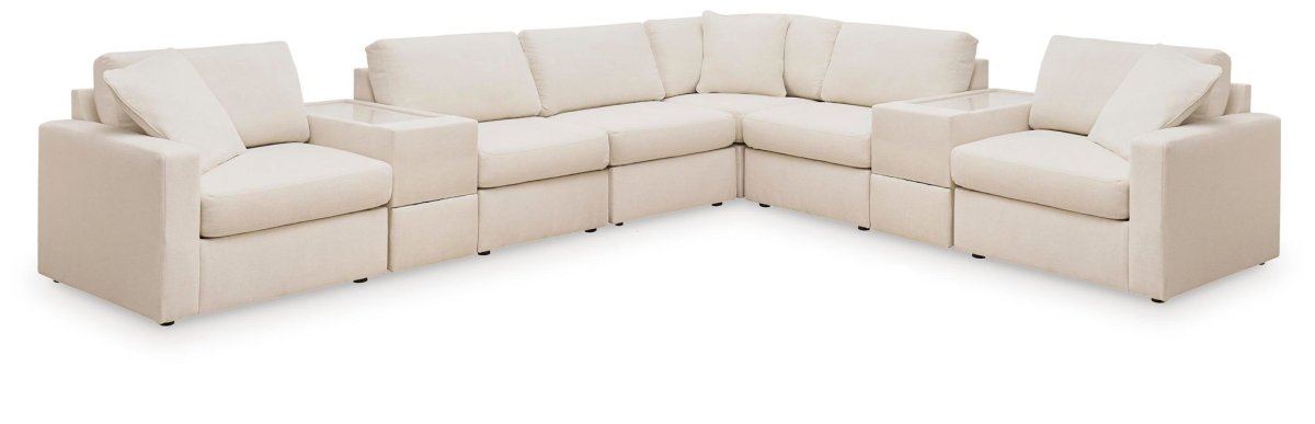 Modmax - Sectional - Oyster Stationary Sectionals by Signature Design by Ashley® - Walls Furniture & Mattress
