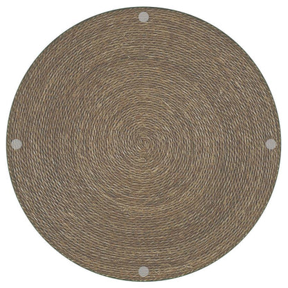 Halden - Round Woven Seagrass Accent Side Table - Light Brown Side Tables by Coaster Fine Furniture - Walls Furniture & Mattress
