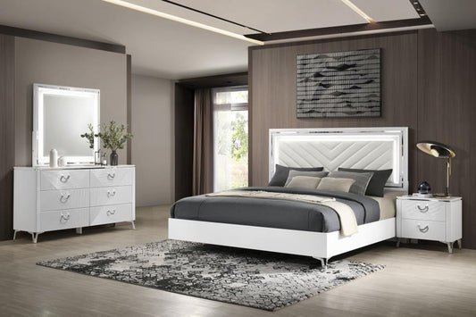 Cassia - LED Bedroom Set 4 Piece Bedroom Sets by Coaster Fine Furniture - Walls Furniture & Mattress