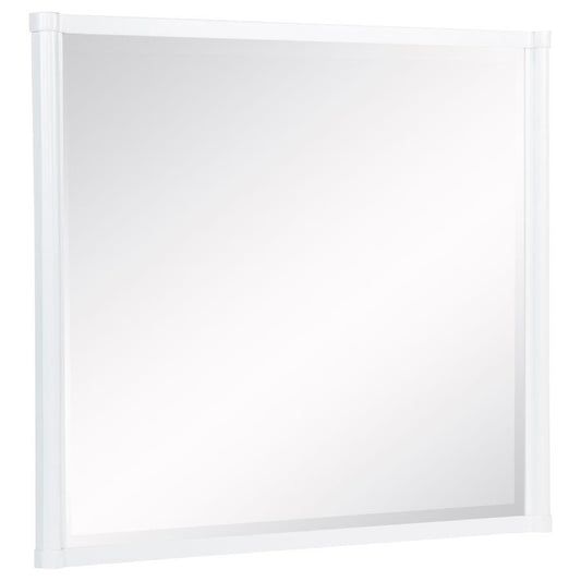Gracemont - Dresser Mirror - White Bedroom Mirrors by Coaster Fine Furniture - Walls Furniture & Mattress
