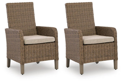 Laguna Heights - Arm Chair With Cushion (Set of 2) - Beige Chair Sets by Signature Design by Ashley® - Walls Furniture & Mattress