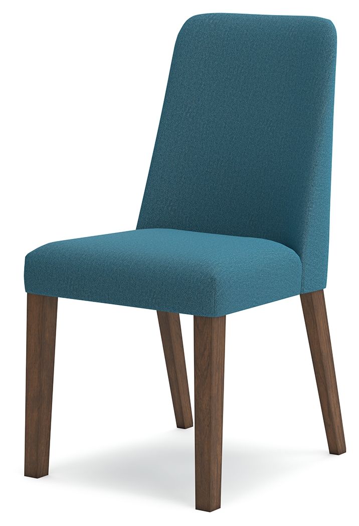 Lyncott - Dining Uph Side Chair (Set of 2) - Blue / Brown Chair Sets by Signature Design by Ashley® - Walls Furniture & Mattress
