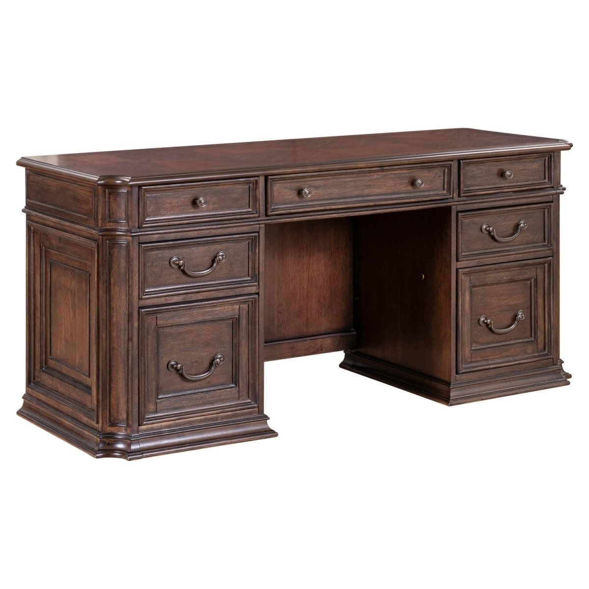 Provence Park - Jr Executive Credenza - Chateau Brown Credenzas by Liberty Furniture - Walls Furniture & Mattress