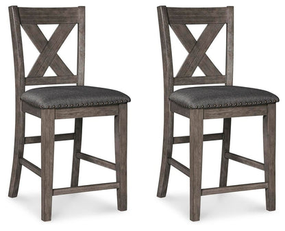Caitbrook - Upholstered Barstool (Set of 2) - Gray Stool Sets by Signature Design by Ashley® - Walls Furniture & Mattress