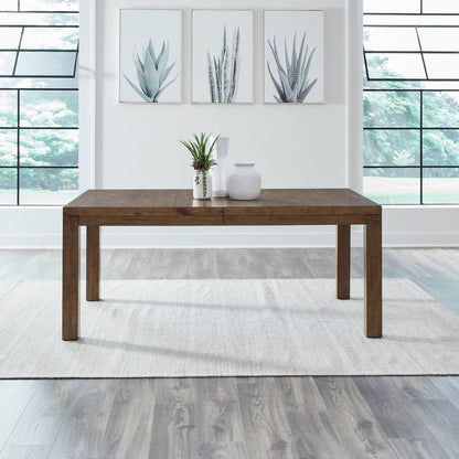 Shaker Lakes - Rectangular Leg Table - Harvest Brown Dining Tables with Extensions by Liberty Furniture - Walls Furniture & Mattress