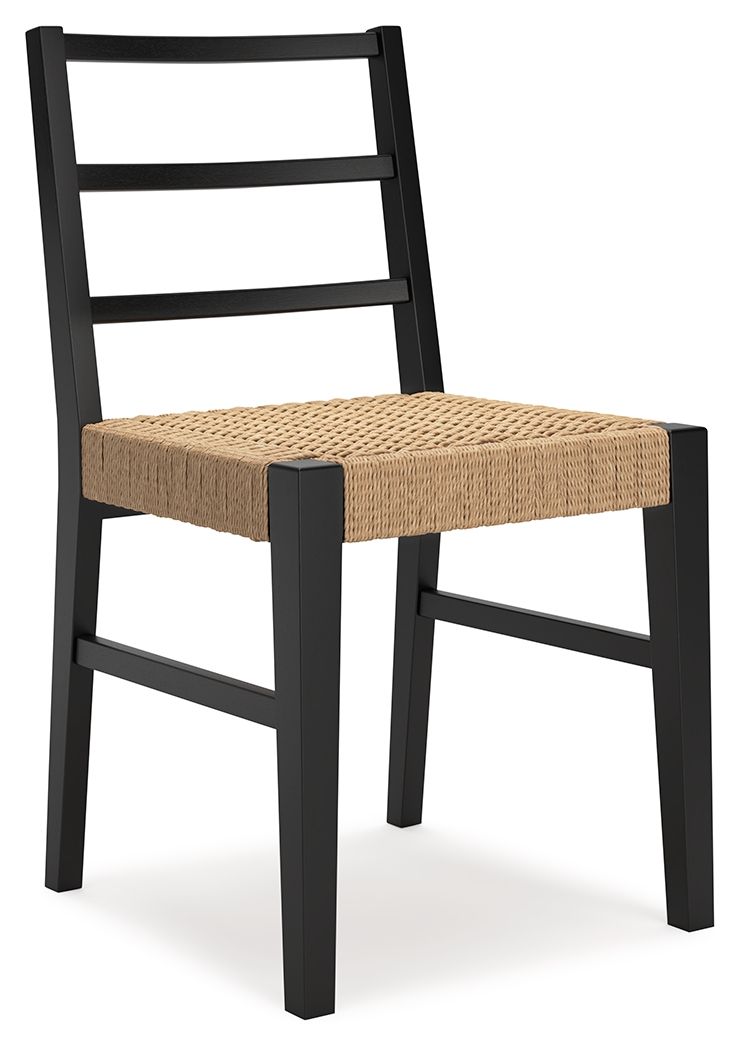 Isanti - Light Brown / Black - Dining Room Side Chair (Set of 2) Chair Sets by Millennium® by Ashley - Walls Furniture & Mattress