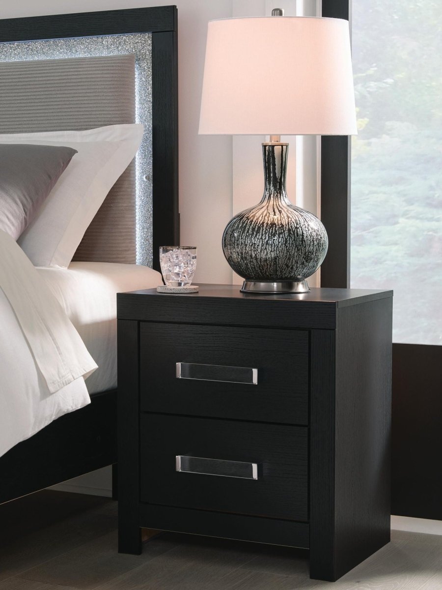 Maeling - Two Drawer Night Stand Accent Nightstands by Signature Design by Ashley® - Walls Furniture & Mattress