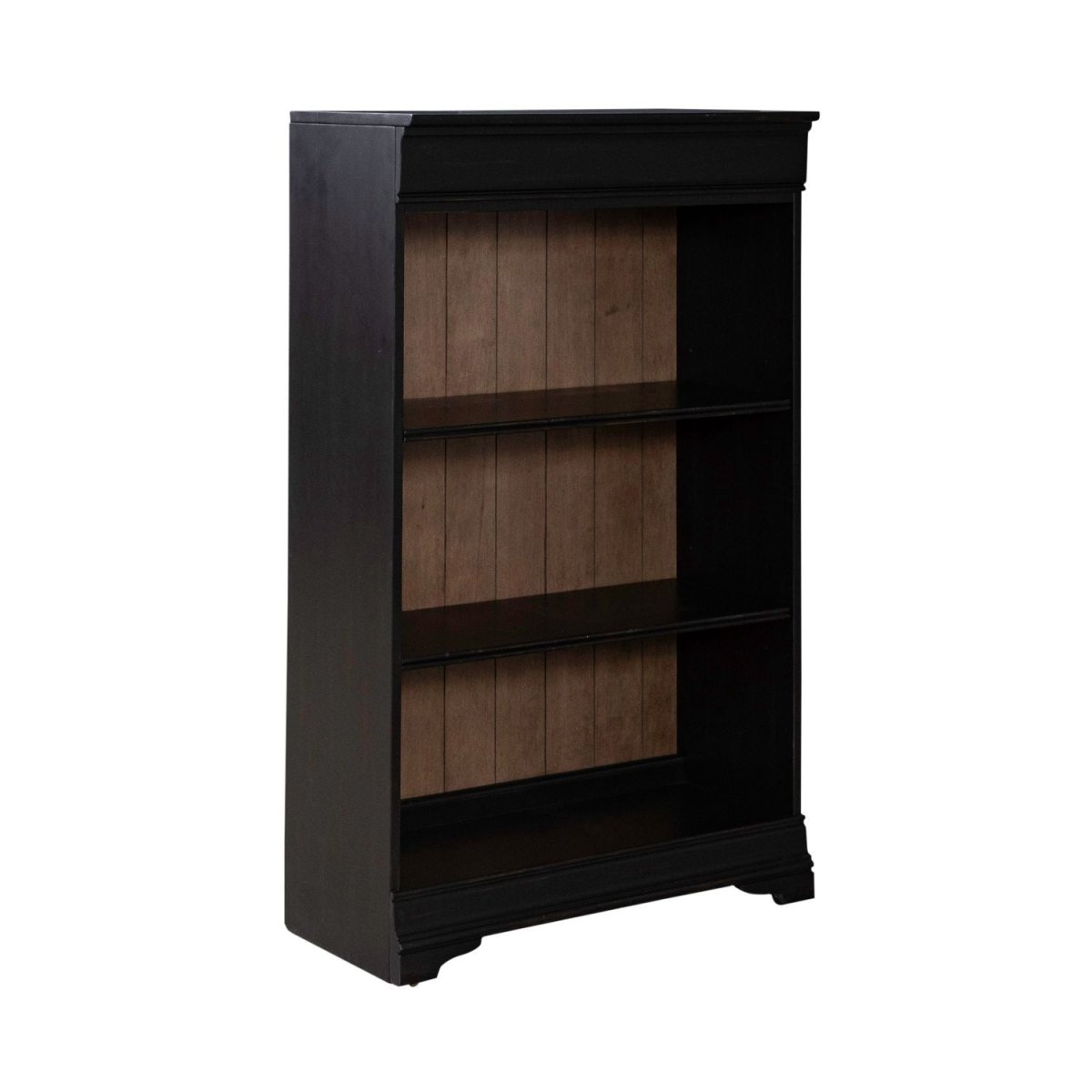 Meritage - 48" Bookcase - Aged Charcoal Standard Bookcases by Liberty Furniture - Walls Furniture & Mattress