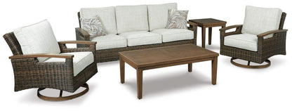 Paradise Trail - Sofa with Cushion - Medium Brown Sofas by Signature Design by Ashley® - Walls Furniture & Mattress