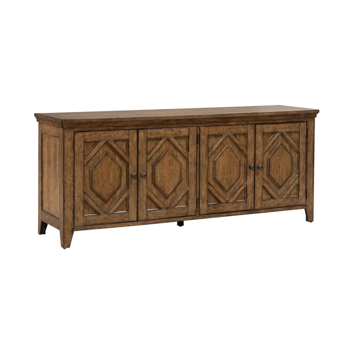 Carolina Park - 78" TV Console - Brown TV Stands by Liberty Furniture - Walls Furniture & Mattress