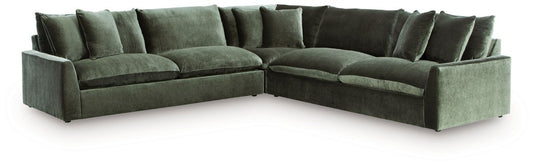 Carriage View - Jade - 3 - Piece Sectional Stationary Sectionals by Benchcraft® - Walls Furniture & Mattress