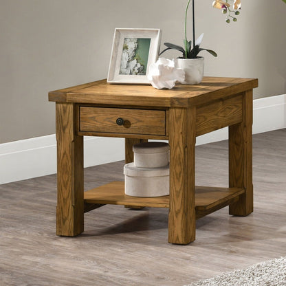 Duncan - 1 Drawer End Table - Walnut End Tables by New Classic - Walls Furniture & Mattress