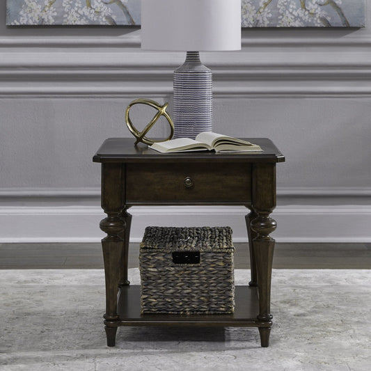Arden Road - Drawer End Table - Satin Cherry End Tables by Liberty Furniture - Walls Furniture & Mattress