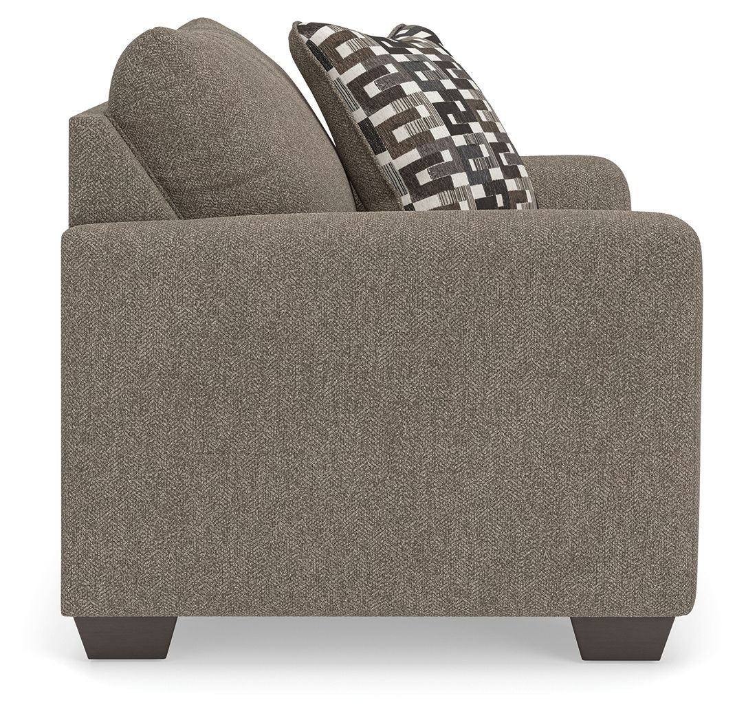 Triston - Peaks - Chair And A Half - Suede Arm Chairs by Benchcraft® - Walls Furniture & Mattress