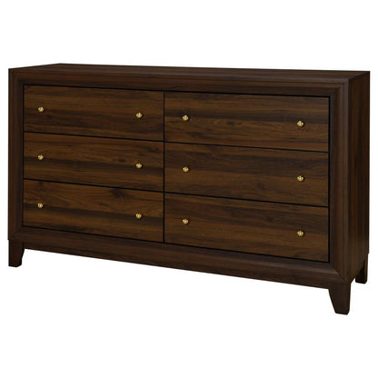 Welsley - 6 - Drawer Dresser Dressers by Coaster Fine Furniture - Walls Furniture & Mattress