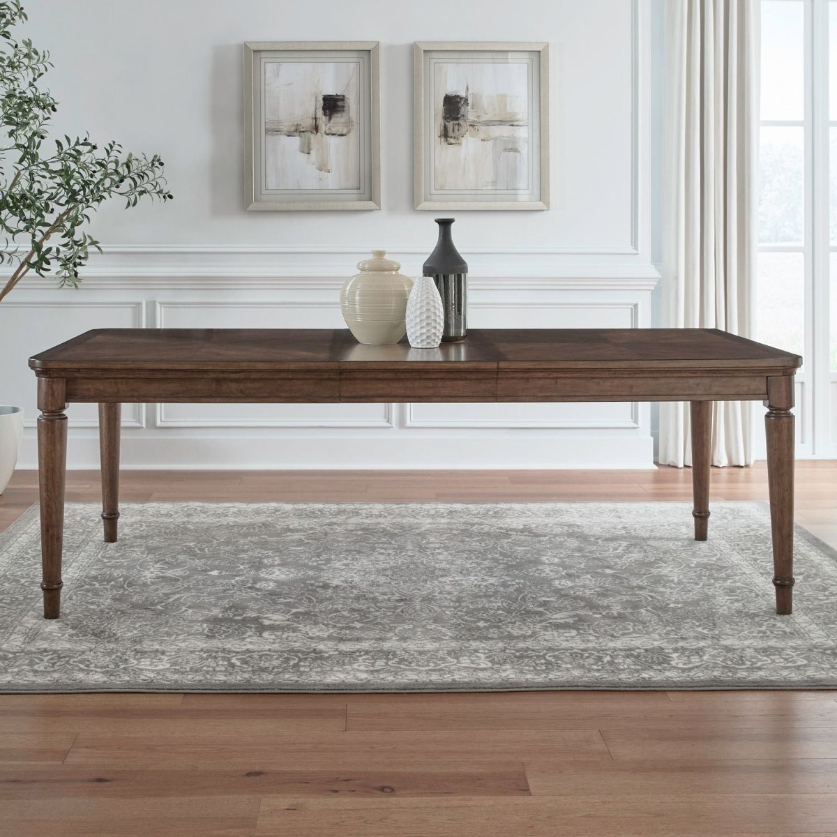 Harrison Heights - Rectangular Leg Table - Sienna Dining Tables with Extensions by Liberty Furniture - Walls Furniture & Mattress