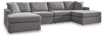 Modmax - U-Shaped Sectional - Granite Stationary Sectionals by Signature Design by Ashley® - Walls Furniture & Mattress
