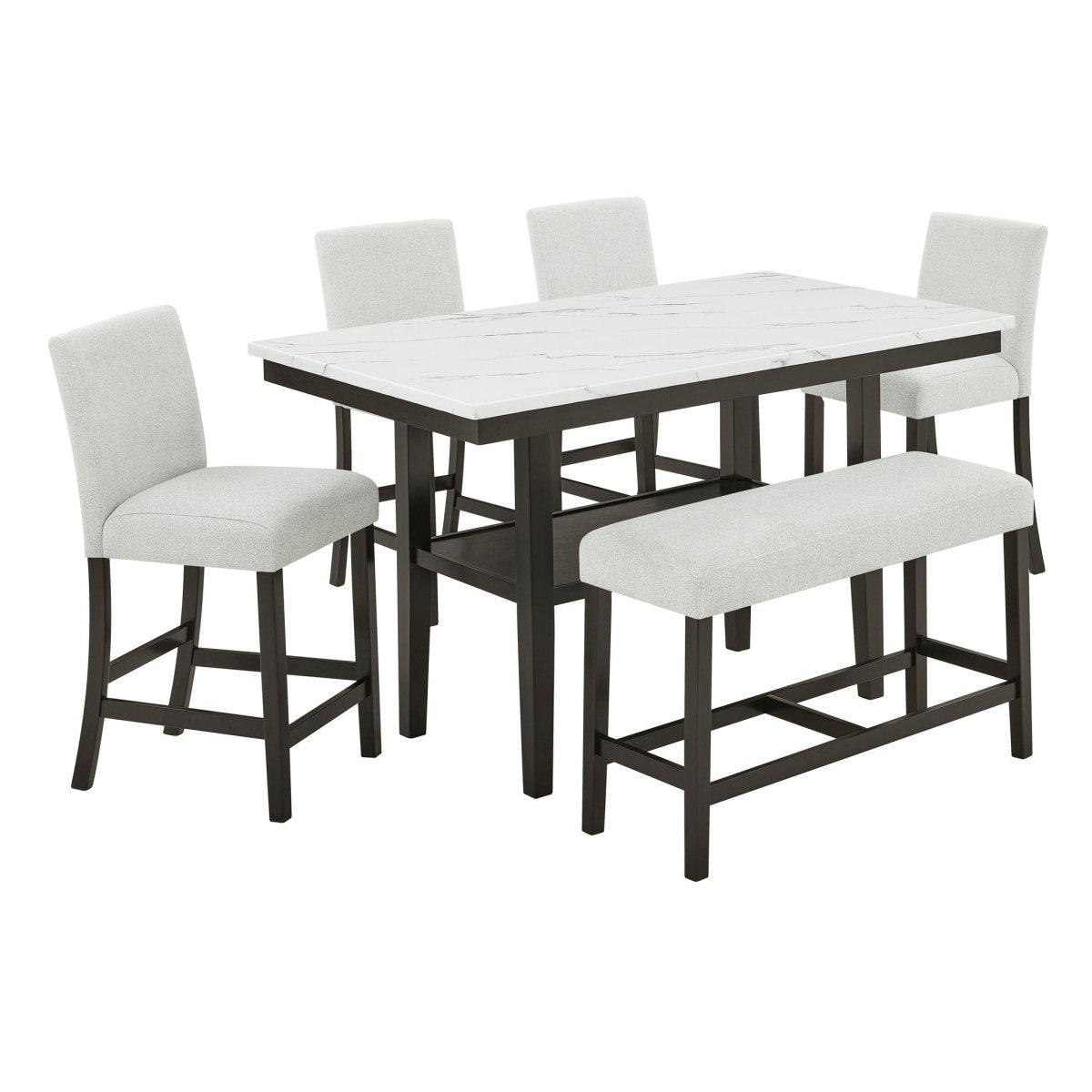 Carissa - Rectangle Counter Dining Set 5 Piece Dining Room Sets by New Classic - Walls Furniture & Mattress