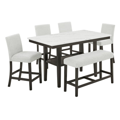 Carissa - Rectangle Counter Dining Set 5 Piece Dining Room Sets by New Classic - Walls Furniture & Mattress