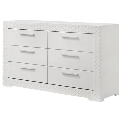 Ives - 6 - Drawer Dresser Dressers by Coaster Fine Furniture - Walls Furniture & Mattress