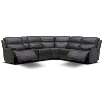 Bentley - 6 Piece Sectional - Graphite Gray Reclining Sectionals by Liberty Furniture - Walls Furniture & Mattress