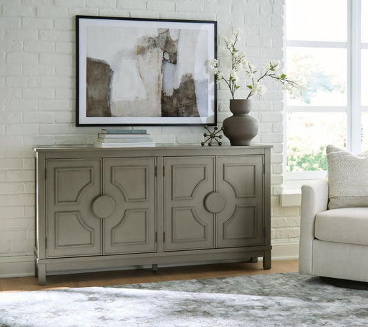 Darlock - Accent Cabinet - Warm Gray Accent Cabinets by Signature Design by Ashley® - Walls Furniture & Mattress